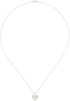 Dunton Ellerkamp Silver Diminutive American Folk Heart Pendant Necklace
