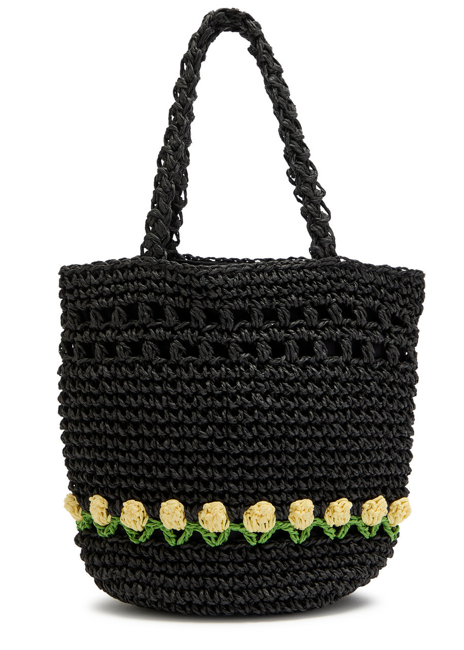 トートバッグ Damson Madder Ruched Satin Bag ruched satin bag - black – Damson Madder