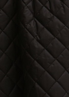 Barbour X Ganni Quilted Peplum Shell Coat Black