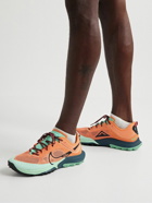 Nike Running - Air Zoom Terra Kiger 8 Rubber-Trimmed Mesh Trail Running Sneakers - Orange