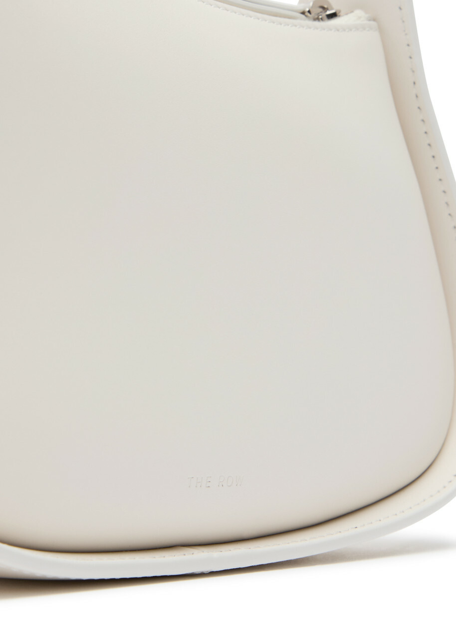 The Row Half Moon Leather Shoulder bag - Ivory - One Size