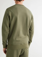 Kingsman - Logo-Embroidered Cotton and Cashmere-Blend Jersey Sweatshirt - Green