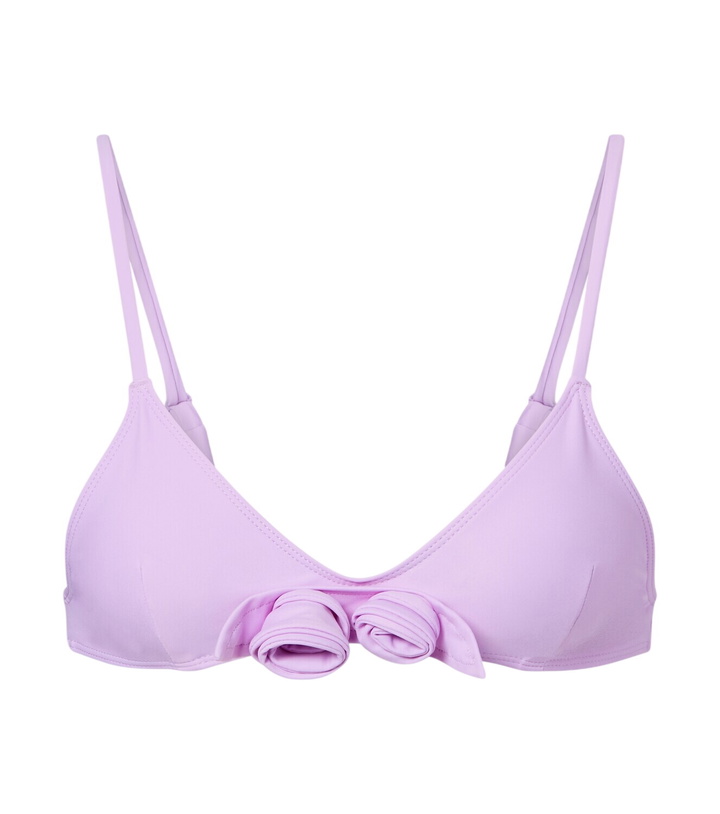 Photo: Coperni Flower floral-appliqué bikini top