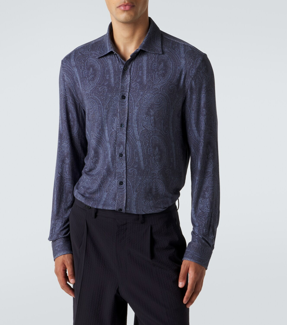 Etro Paisley jersey shirt