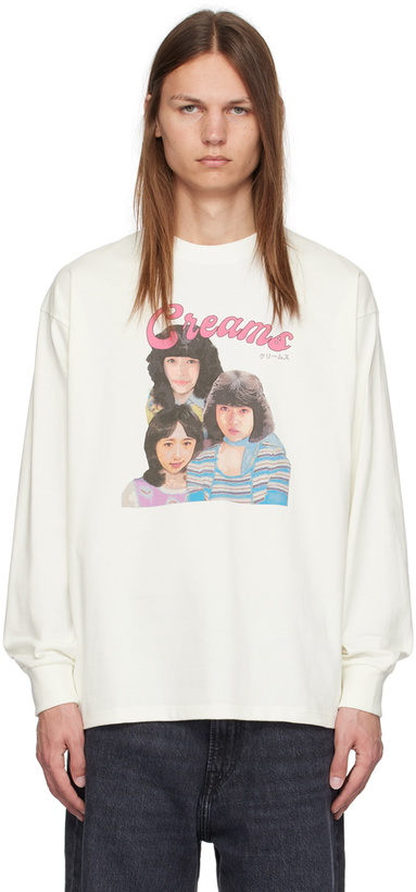 Photo: RICE NINE TEN Off-White Girls Pop Idol Long Sleeve T-Shirt