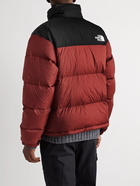 The North Face - 1996 Retro Nuptse Quilted Two-Tone Ripstop and Shell Down Jacket - Red