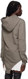 Rick Owens Taupe Champion Edition Body Hoodie