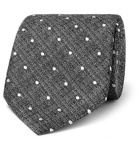 TOM FORD - 8cm Polka-Dot Metallic Silk-Jacquard Tie - Men - Silver