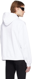 Ernest W. Baker White Rose Print Hoodie