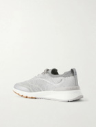 Brunello Cucinelli - Stretch-Knit Sneakers - Gray
