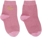 Gucci Pink Metallic Monlux Socks