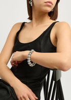 Pearl Octopuss.y Ash Embellished Silver-plated Bracelet - Black And Silver - One Size