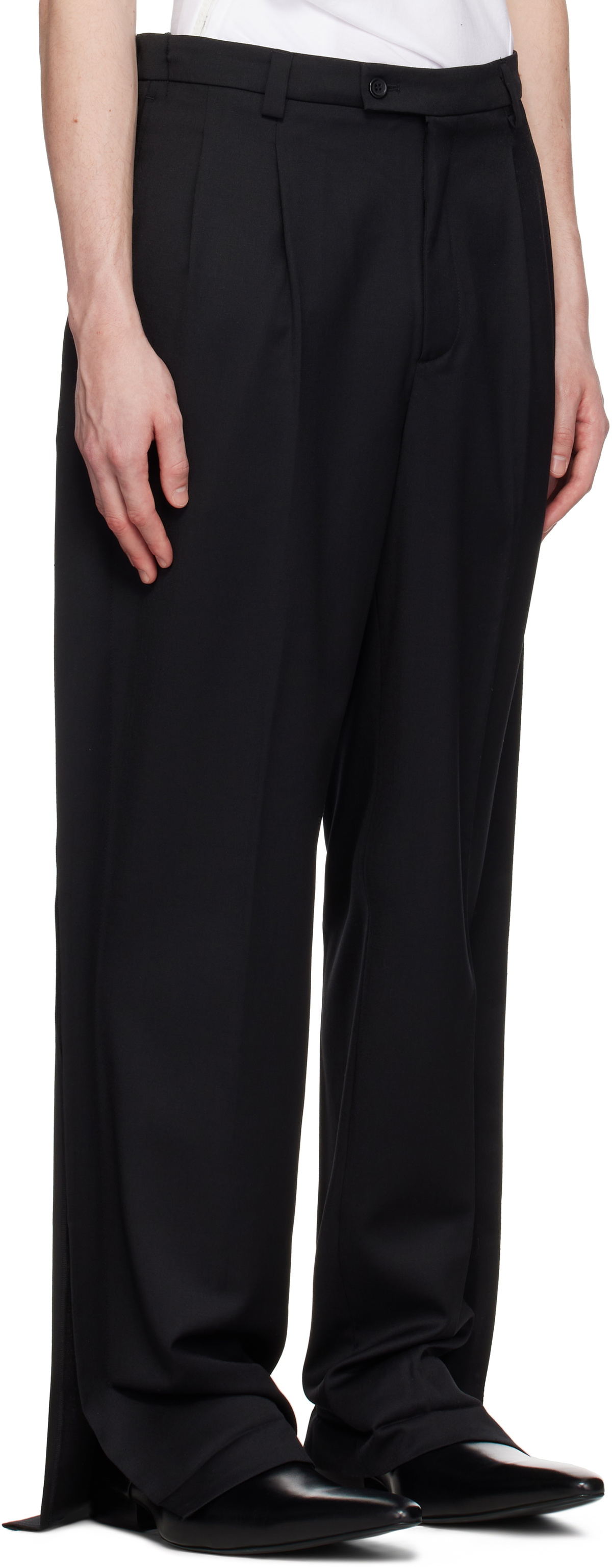 Prototypes Black Outline Tailored Trousers