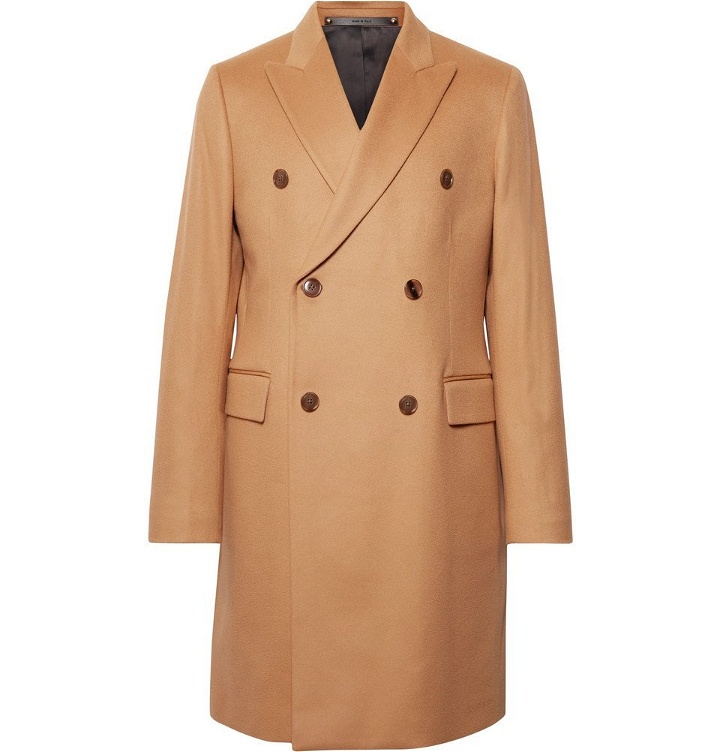 Photo: Paul Smith - Double-Breasted Wool and Cashmere-Blend Coat - Men - Camel