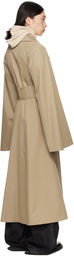 EGONlab Beige Belted Trench Coat