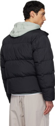 Stone Island Black 4100010 Crinkle Reps NY Down Jacket