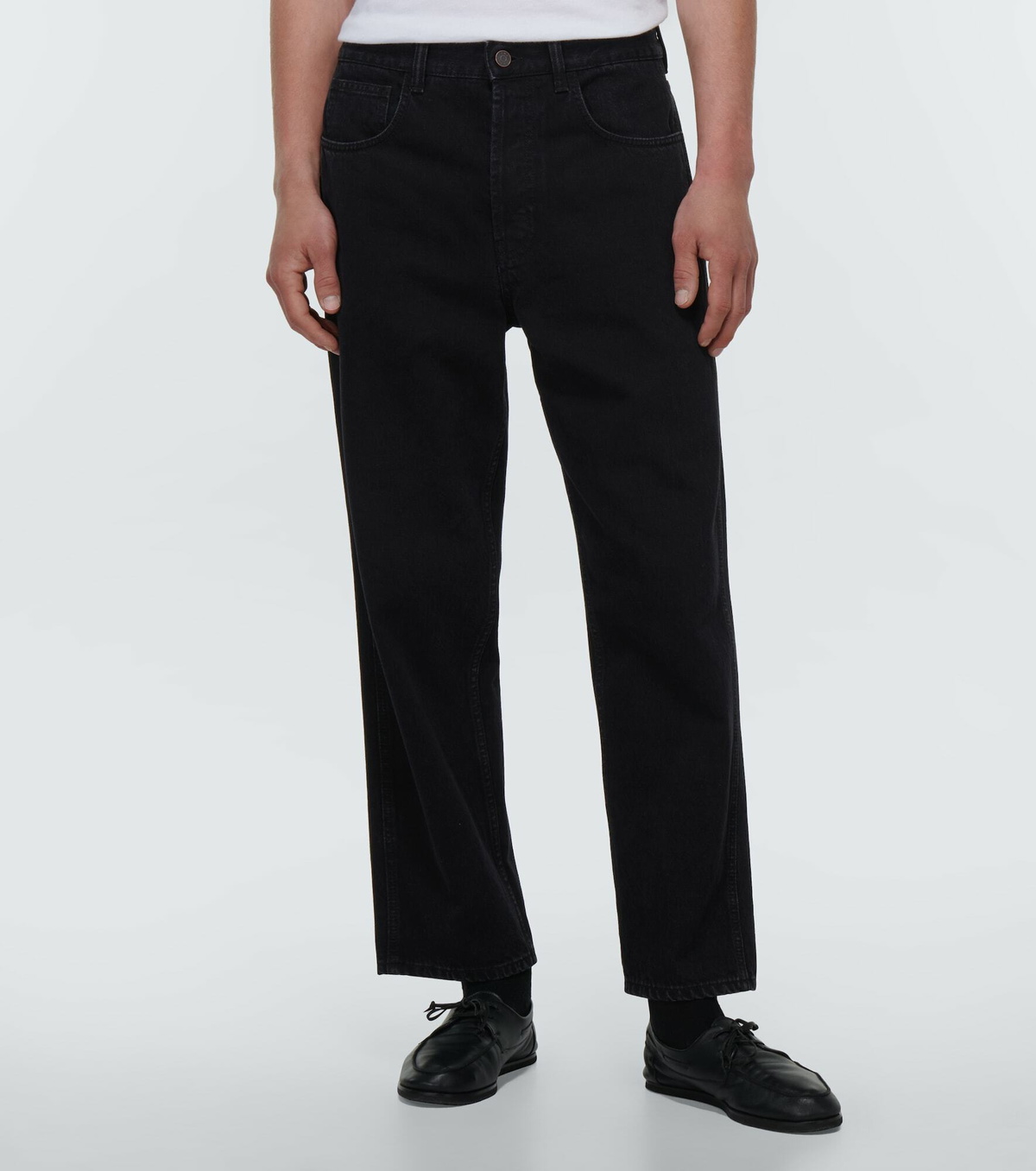 【in a row】Black Tin Bootcut Denim The Row - Cortland bootcut jeans The Row