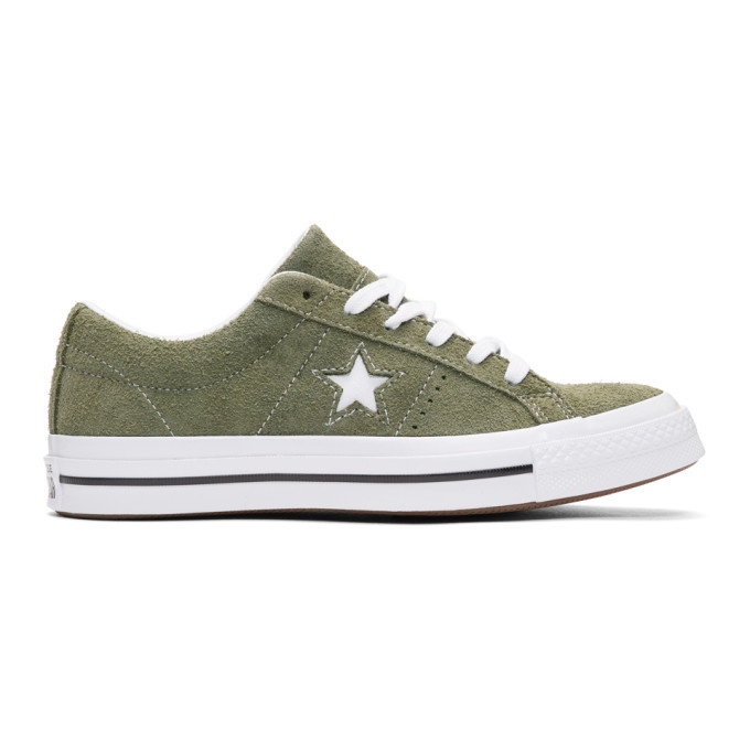 Photo: Converse Green Suede One Star Ox Sneakers