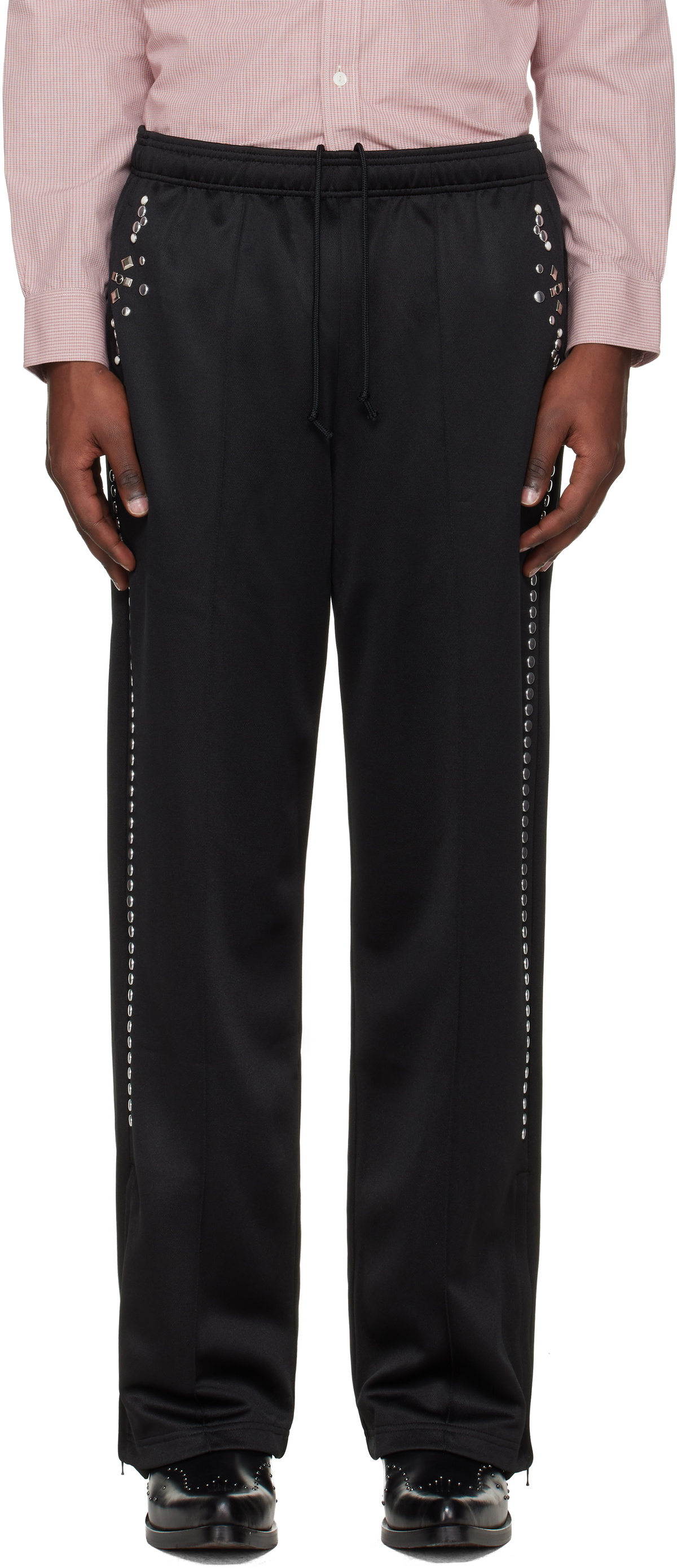 Toga Virilis Black Jersey Track Pants