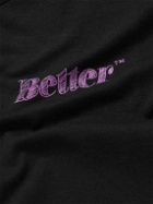 Better™ Gift Shop - Logo-Print Cotton-Jersey T-Shirt - Black
