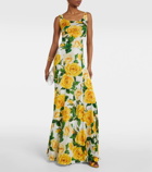 Dolce&Gabbana Floral pleated maxi dress