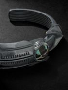 Jacques Marie Mage - Natrona Limited Edition Burnished Silver Blackjack Turquoise Cuff - Silver