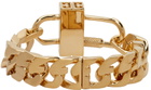 Givenchy Gold G Chain Lock Bracelet