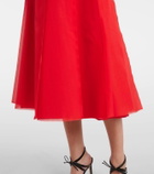 Altuzarra Silk organza midi skirt
