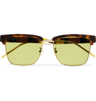 Gucci - D-Frame Tortoiseshell Acetate and Gold-Tone Sunglasses - Tortoiseshell
