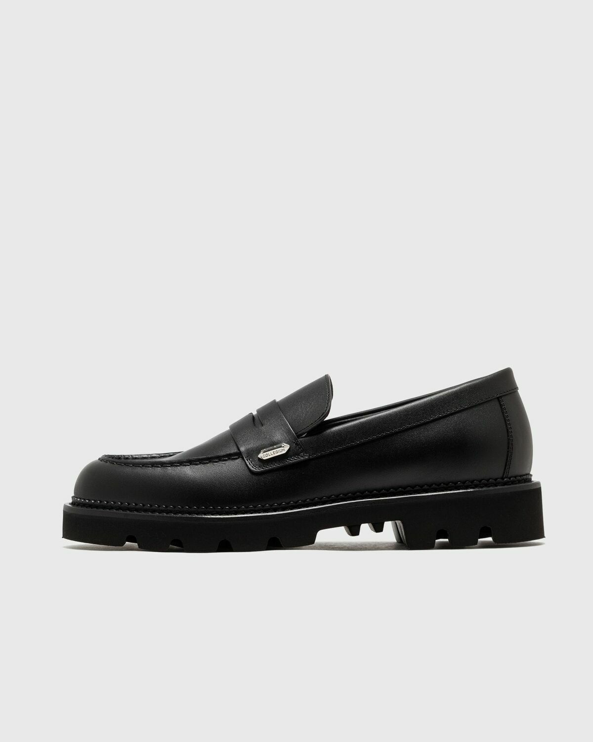 Collegium PILLAR LUG PENNY Black Mens Casual Shoe