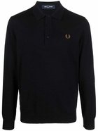 FRED PERRY - Logo Wool Blend Polo Shirt