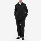 Jil Sander Men's Wool Overshirt in Black