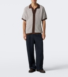 Frescobol Carioca Pinto crochet cotton shirt