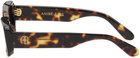 ANINE BING Tortoiseshell Napa Sunglasses