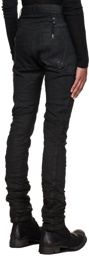 Boris Bidjan Saberi Black Painted P13 Jeans