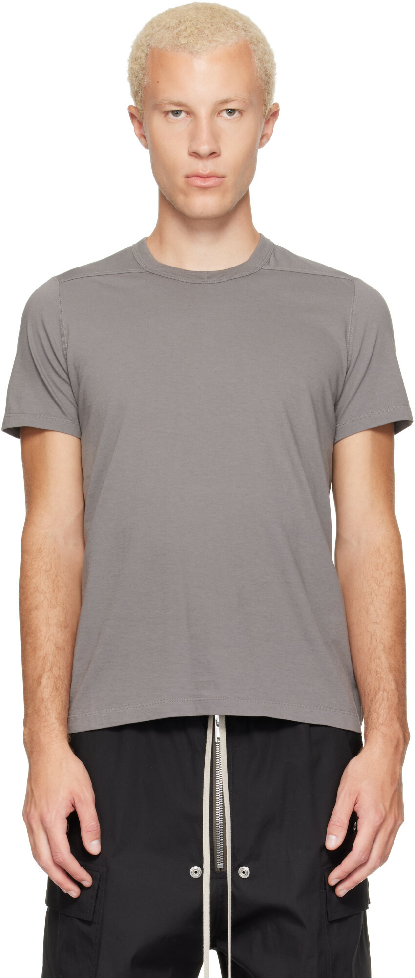Rick Owens Gray Tower Short Level T-shirt