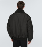 Acne Studios Faux shearling-trimmed bomber jacket