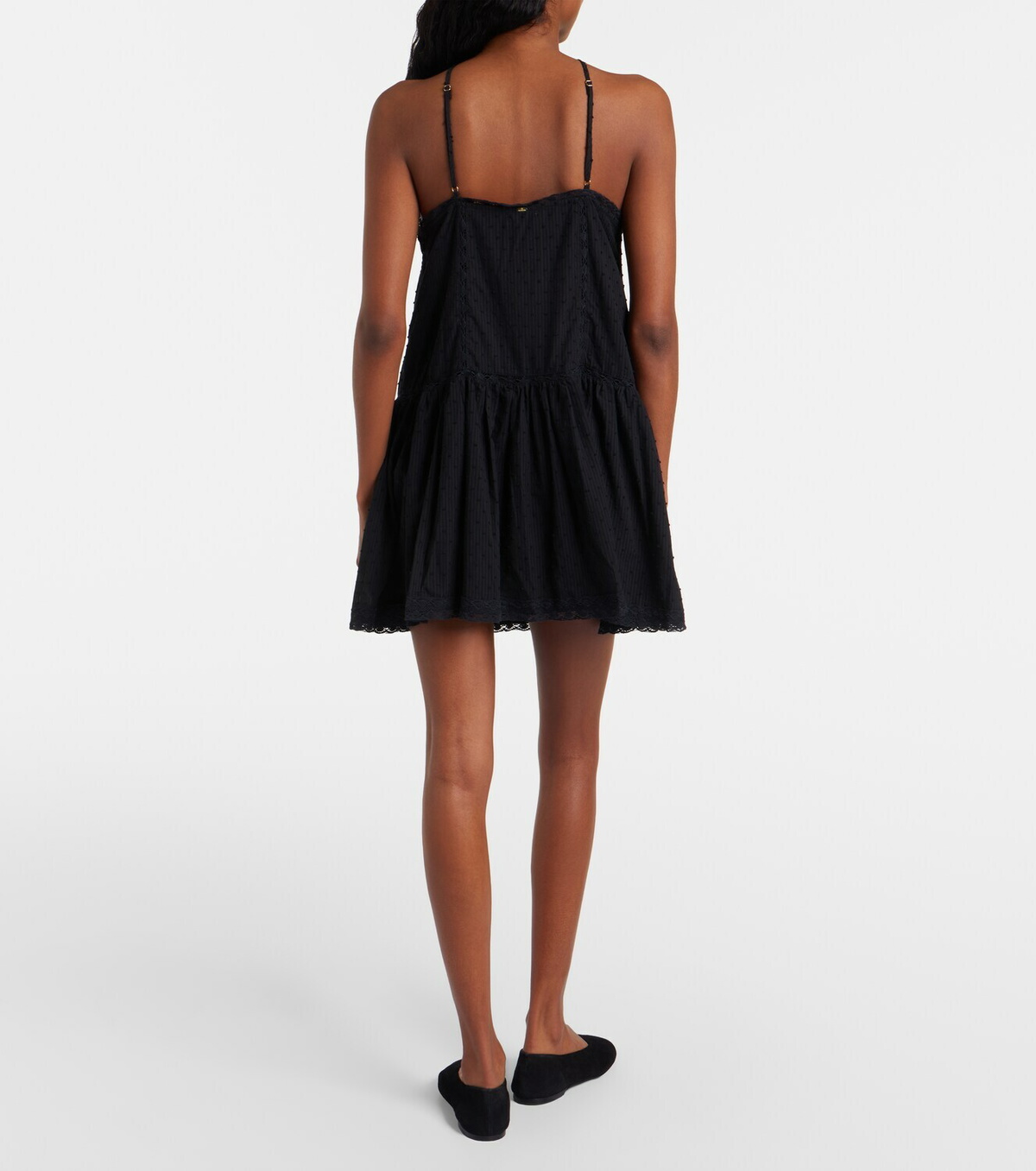 Poupette St Barth Nora crochet-trimmed cotton minidress