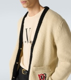 Valentino Embroidered virgin wool cardigan