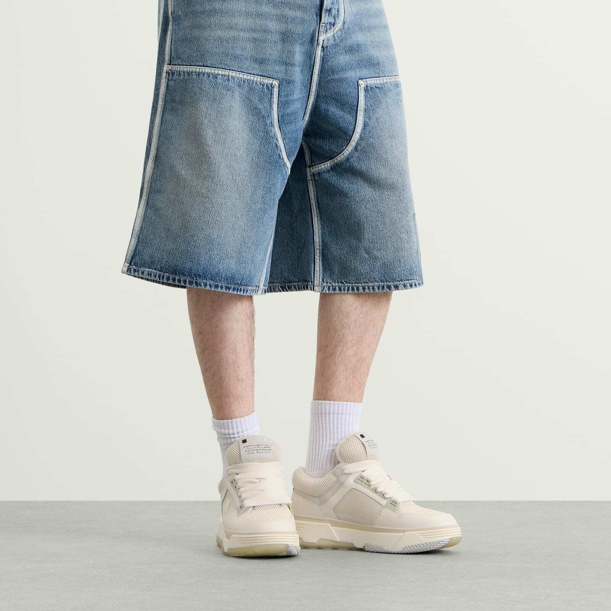 AMIRI Men's MA-1 High Sneaker in Alabaster