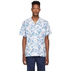 Bather White and Blue Toile Shirt