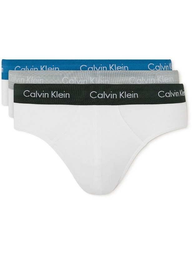 Photo: Calvin Klein Underwear - Three-Pack Stretch-Cotton Briefs - White