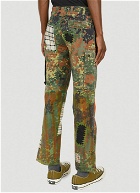 Patchwork Military Pants in Green