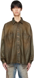 Acne Studios Beige Button-Up Denim Shirt