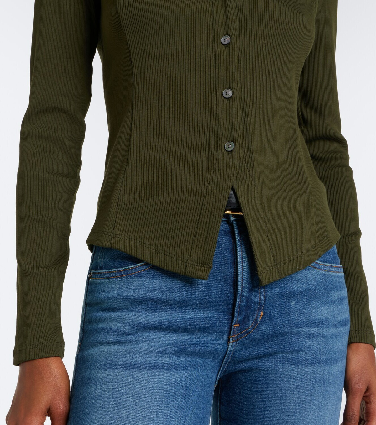 Veronica Beard Cordis ribbed-knit cotton-blend cardigan