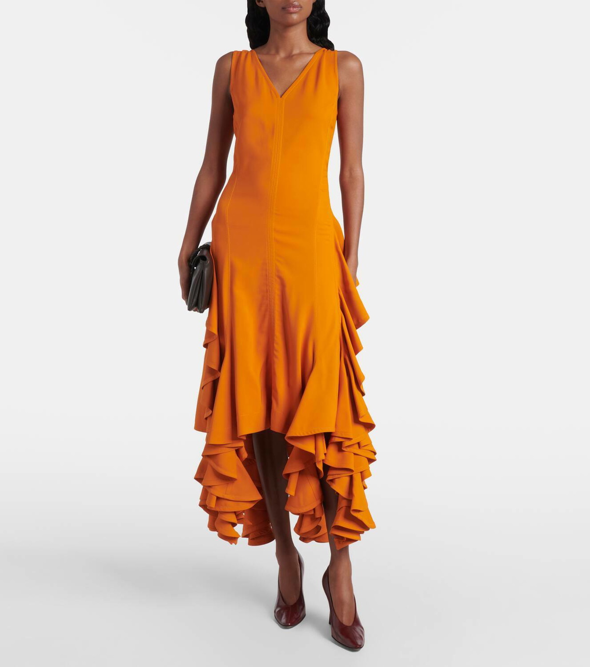 Bottega Veneta Ruffled midi dress Bottega Veneta