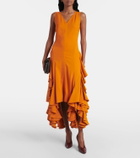 Bottega Veneta Ruffled midi dress