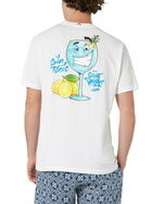 MC2 Saint Barth Man Cotton T-shirt With Cryptopuppets Gin Tonic Front And Back Placed Print | Cryptopuppets Special Edition