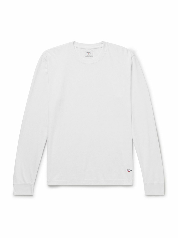 Photo: Noah - Logo-Print Recycled Cotton-Jersey T-Shirt - White