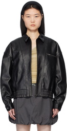 Paloma Wool Black Lora Leather Jacket